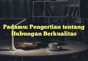 Padamu: Pengertian tentang Hubungan Berkualitas